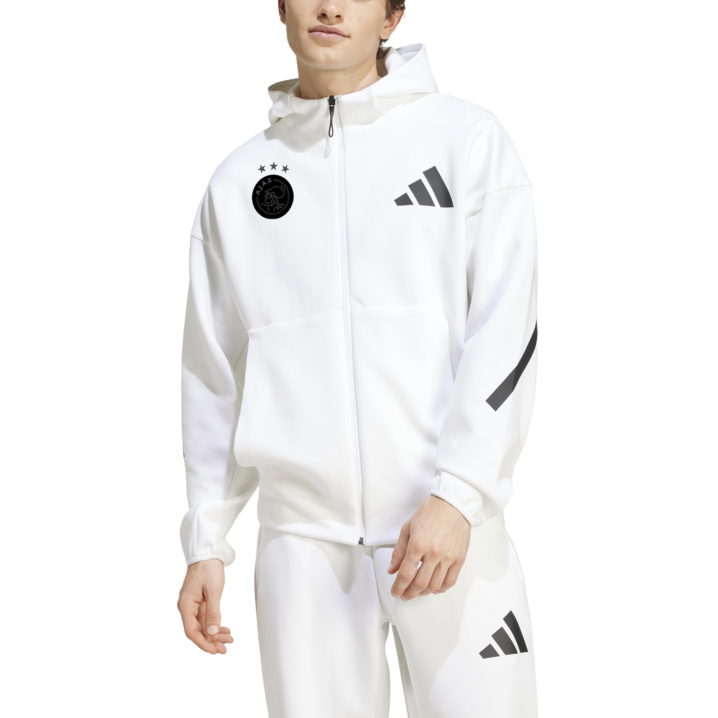 adidas AJAX ジャケット ホワイト 公式 Ajax Jackets | DAZN