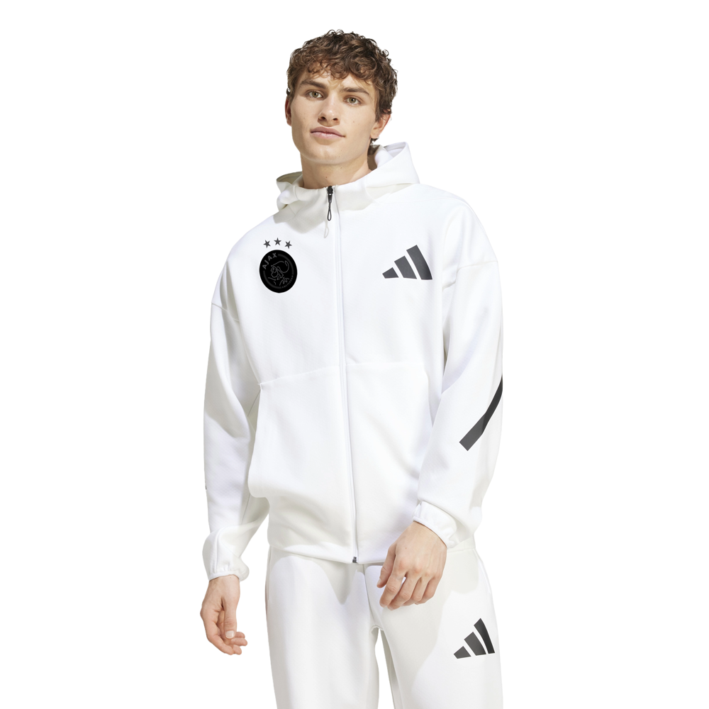 adidas AJAX ジャージ 白 Ajax-adidas ZNE jack white | Official Ajax Fanshop