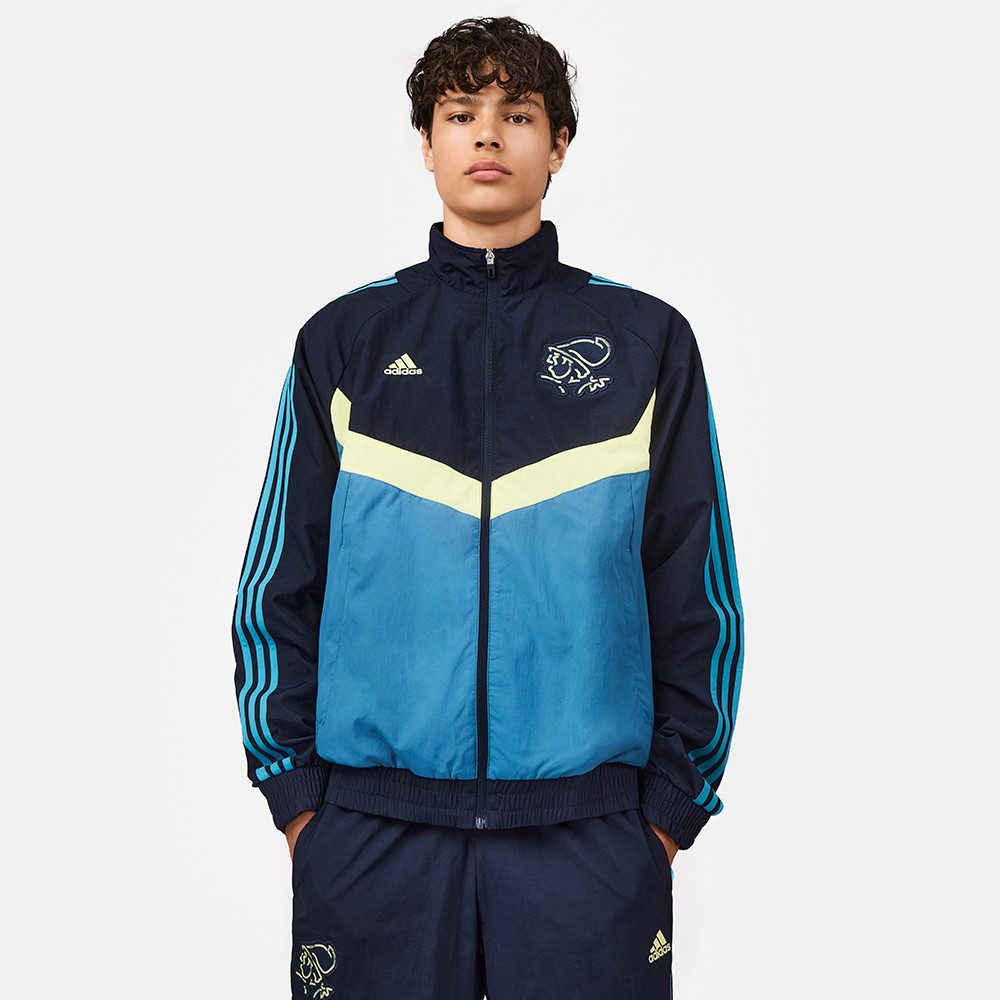 Men Size XS adidas Ajax Amsterdam Icons Woven Black Track